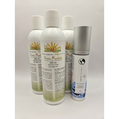 3x crème anti-douleur 250ml + 1x crème Safia... 3x crème anti-douleur 250ml + 1x crème Safia...