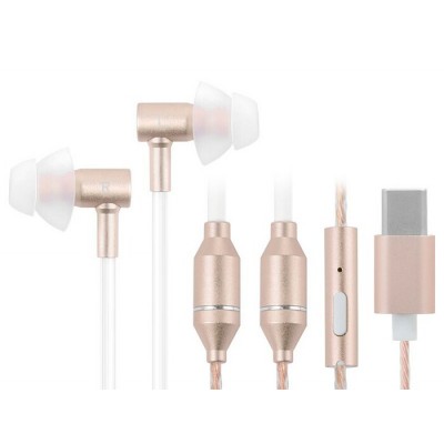 Oreillette Air Tube USB-C (Noir ou Or) Oreillette Air Tube USB-C (Noir ou Or)